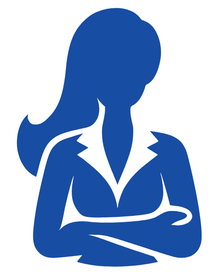 Website female image holder